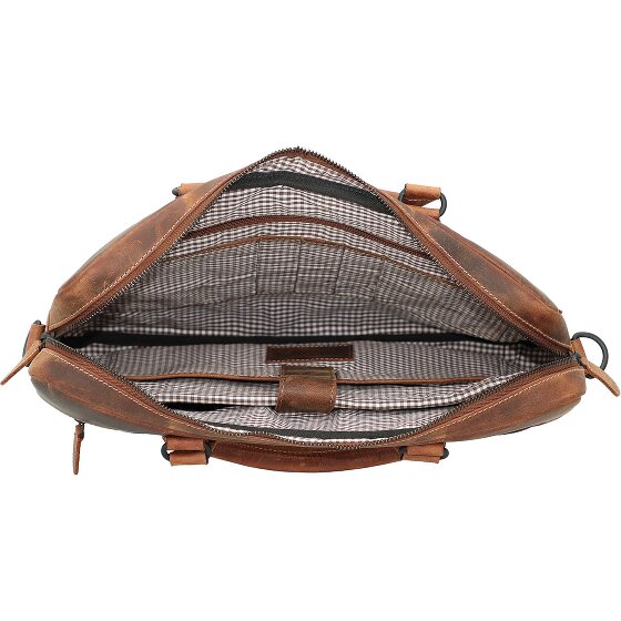 Jack Kinsky Baltimore 8 Lederen aktetas 40 cm Laptopcompartiment