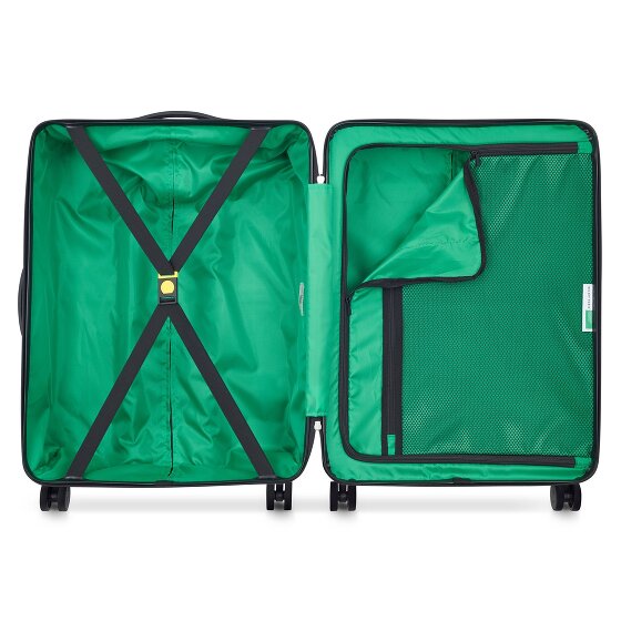 Delsey Paris x United Colors of Benetton Now Hardside 4-wiel kofferset 3-delig met stretch vouw