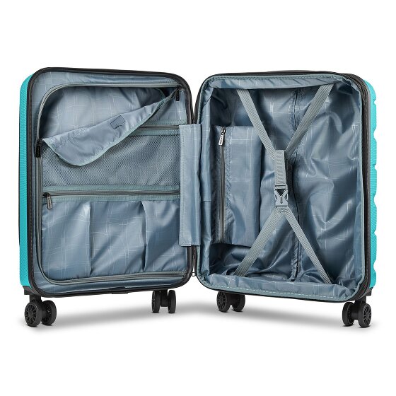 Franky Munich 4.0 4 wielen Cabinewagen 55 cm Laptopvak met uitbreidingsplooi