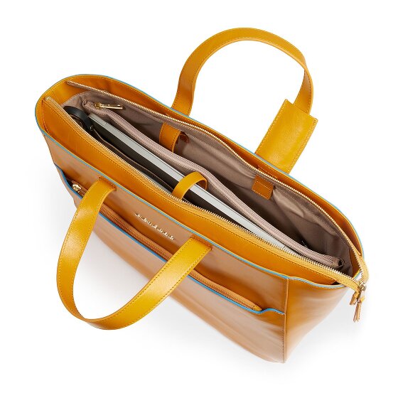 Piquadro Blue Square Shopper Tas Leer 40 cm