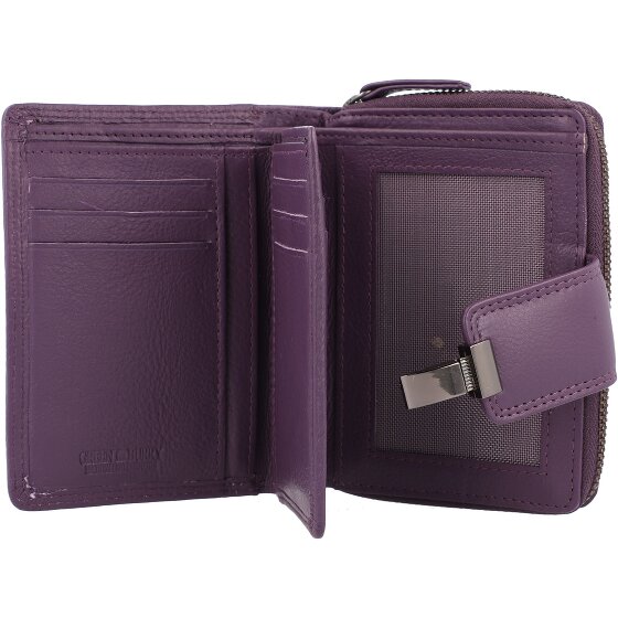 Greenburry Sponsachtig portefeuille leer 9,5 cm