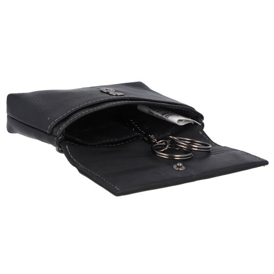 Greenland Nature Zwart Nappa Sleuteletui RFID Leer 11,5 cm Greenland Nature Zwart Nappa Sleuteletui RFID Leer 11,5 cm