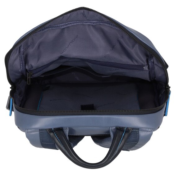 Piquadro Blauwe Revamp Rugzak RFID Leer 42 cm Laptopcompartiment