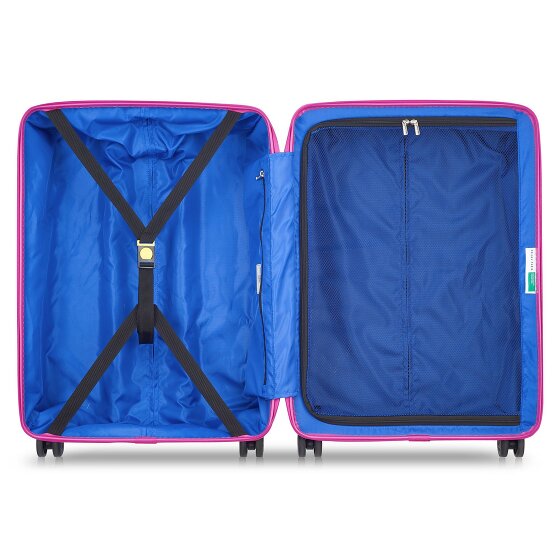 Delsey Paris x United Colors of Benetton Fabrica 4-wiel kofferset 3-delig.