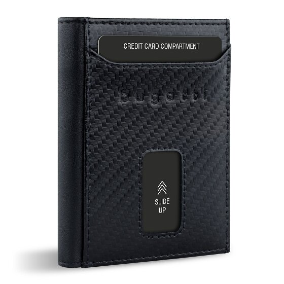 bugatti Secure Slim Portemonnee RFID-bescherming Leer 8 cm