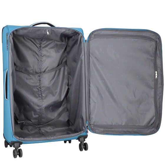 d&n Travel Line 9204 4 wielen Trolley L 76 cm met uitbreidingsplooi