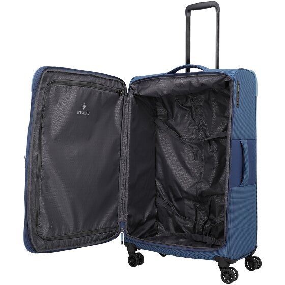 Travelite Corsiica 4 wielen Trolley L 77 cm met uitbreidingsplooi