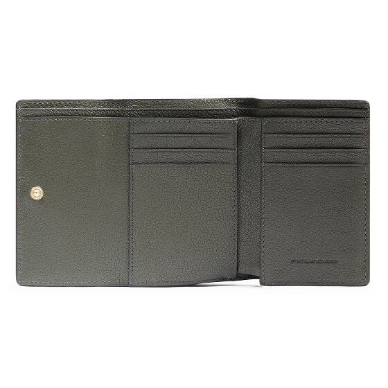Piquadro Patricia Portemonnee RFID-bescherming Leder 9 cm