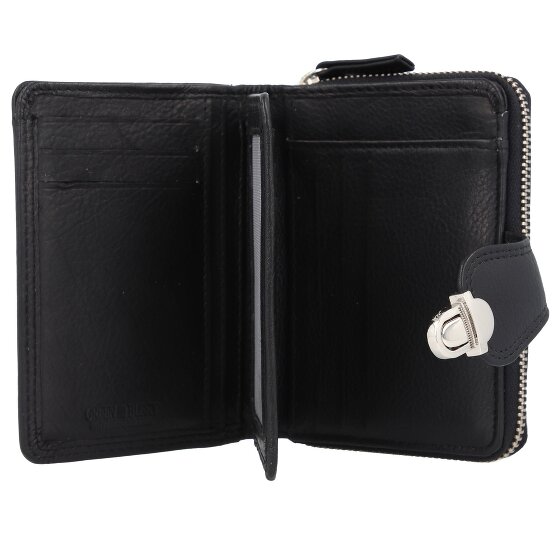 Greenburry Sponsachtig portefeuille leer 9 cm