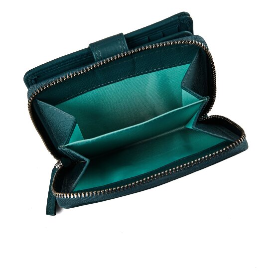 Greenburry Sponsachtig portefeuille leer 9 cm