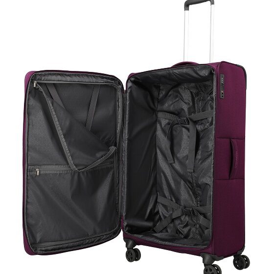 Travelite Cubis 4 wielen Trolley L 83 cm met uitbreidingsplooi