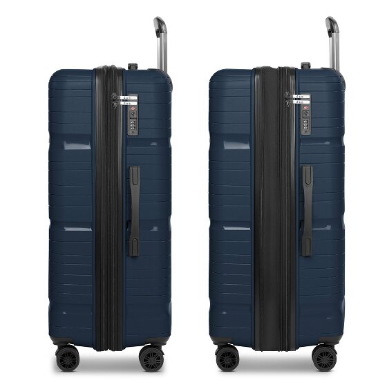 d&n Travel Line 4300-Plus 4 wielen Trolley L 76 cm met uitbreidingsplooi