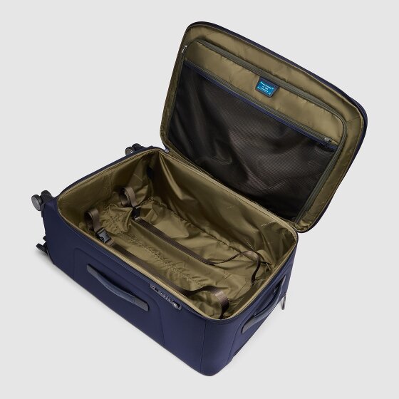 Piquadro Brief 4 wielen Trolley 68 cm met uitbreidingsplooi