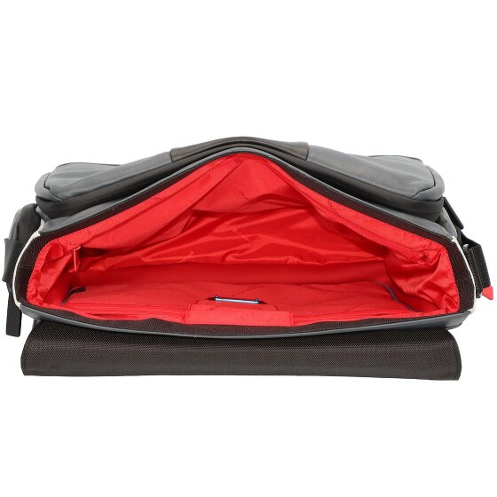 Piquadro Urban Messenger Leer 36 cm Laptopcompartiment