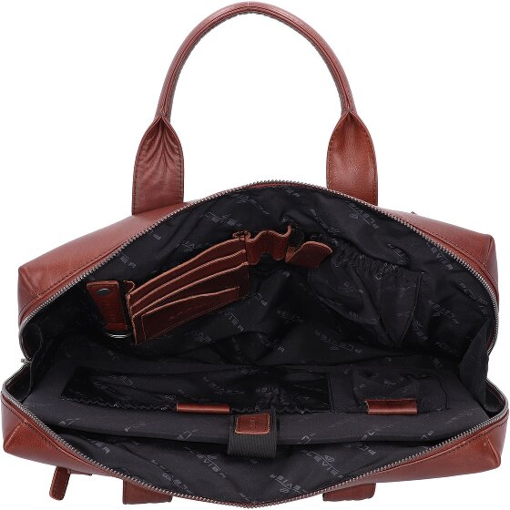 Plevier Rock Basalt Koffer Leer 41 cm Laptop compartiment