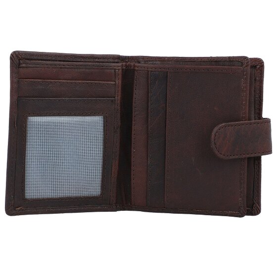 Spikes & Sparrow Portemonnee RFID Leer 8 cm