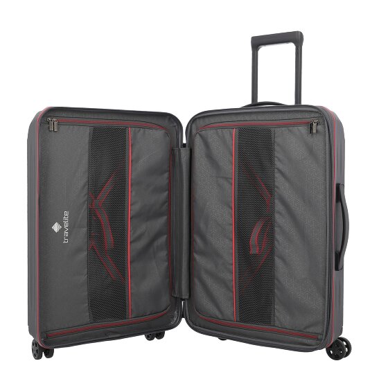 Travelite Dynamiic 4 wielen Kofferset 3-delig met uitbreidingsplooi