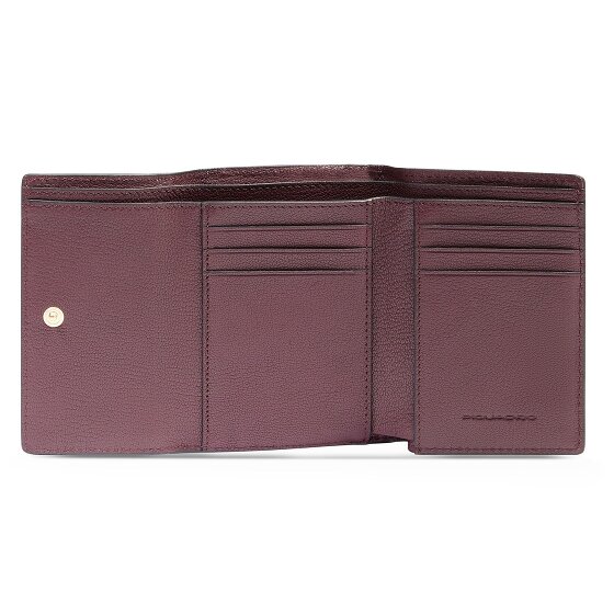 Piquadro Patricia Portemonnee RFID-bescherming Leer 9 cm