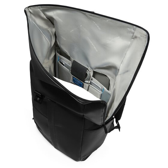 Piquadro Russel Dagrugzak RFID-bescherming Leer 47 cm Laptop compartiment