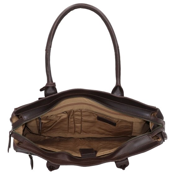 Burkely Vintage Doris Schoudertas Leder 39 cm Laptopcompartiment