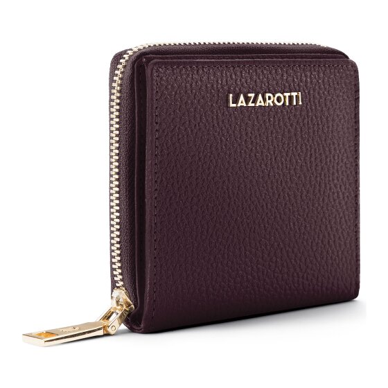 Lazarotti Bologna Leer Medium Ritssluiting Portemonnee Leer 10 cm