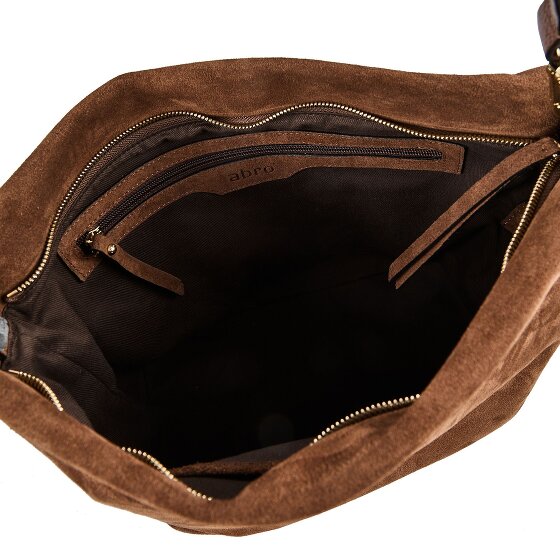 abro Ebony Schoudertas Leder 39 cm