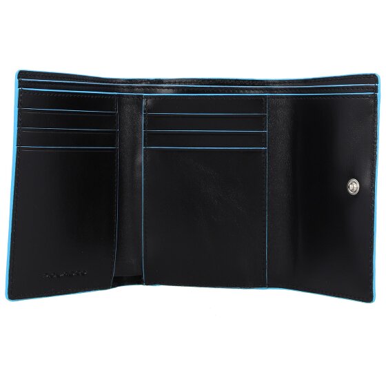 Piquadro Blauwe Vierkante Portemonnee RFID Leer 12 cm