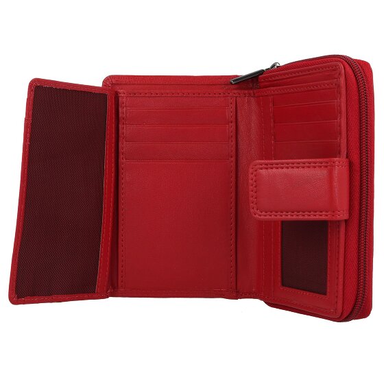 mano Donna Giulia Leren Portemonnee 9 cm