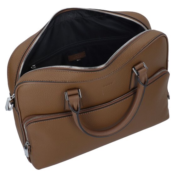 Boss New Koffer Leer 38 cm Laptop compartiment