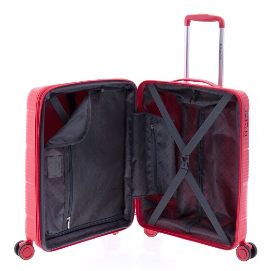 Gladiator 0800 4 wielen Trolley 55 cm met uitbreidingsplooi