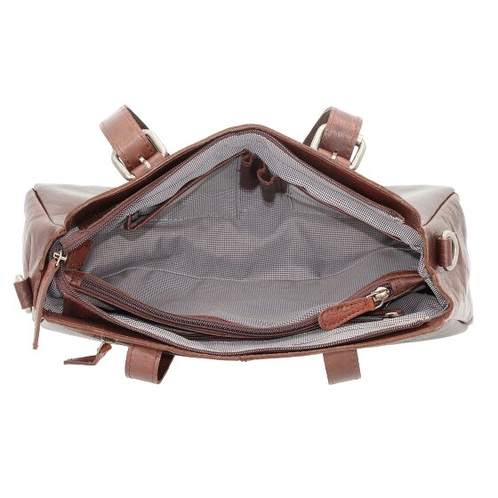 Spikes & Sparrow Schoudertas leer 34 cm