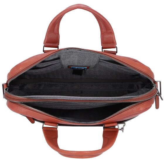 Piquadro Zwarte vierkante aktetas Leer 40 cm