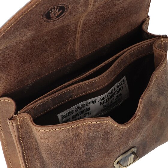 Greenburry Vintage heuptasje leer 15 cm