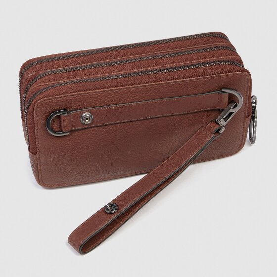 Piquadro Cronus Toilettas Leer 19.5 cm