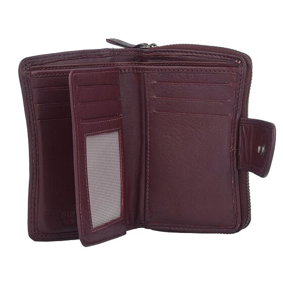 Greenburry Sponsachtig portefeuille leer 8,5 cm