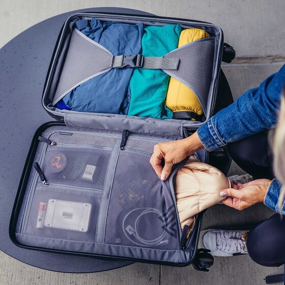 Gregory Quadro Pro 4 wielen Cabinewagen 55 cm met uitbreidingsplooi