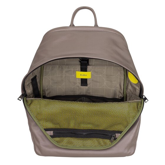 DuDu New York Dagrugzak Leer 41 cm Laptop compartiment