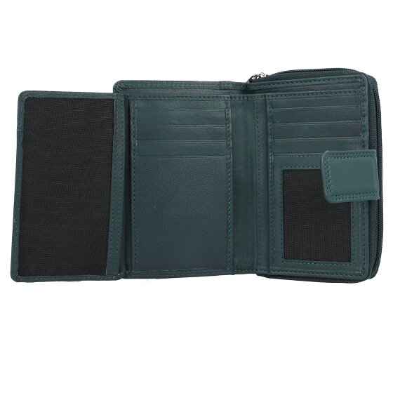 mano Donna Giulia Leren Portemonnee 9 cm