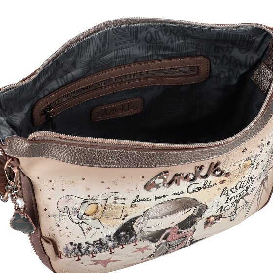 Anekke Hollywood Schoudertas 28 cm met uitbreidingsplooi