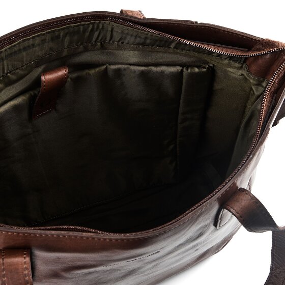 Greenburry Newport Schoudertas Leder 33 cm Laptopvak