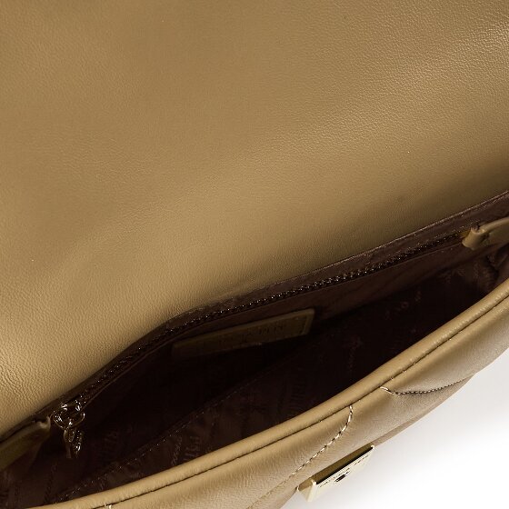 Patrizia Pepe Fly gewatteerde lederen schoudertas 25 cm