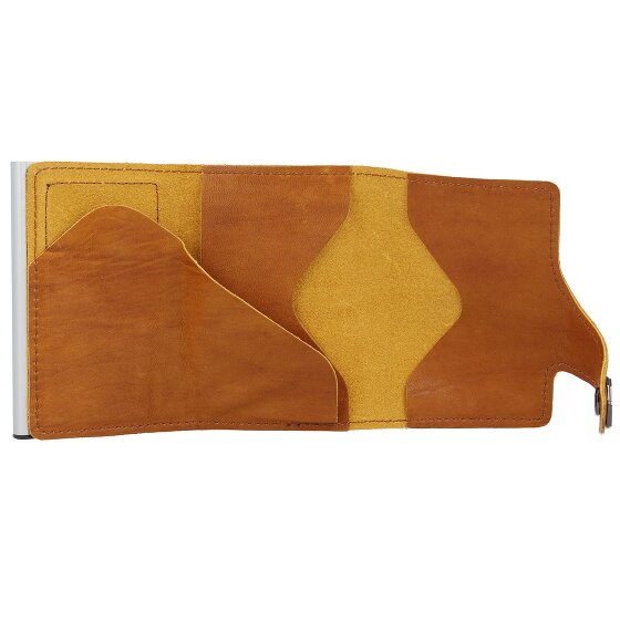 Tru Virtu Click & Slide Natural Kredietkaart etui Leer 7 cm