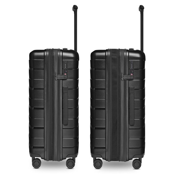 Bergpfeil Travel 4 wielen Kofferset 3-delig met uitbreidingsplooi
