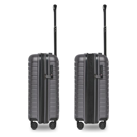 Pactastic Collection 04 THE CABIN + 4 wielen Cabinewagen S 55 cm met uitbreidingsplooi