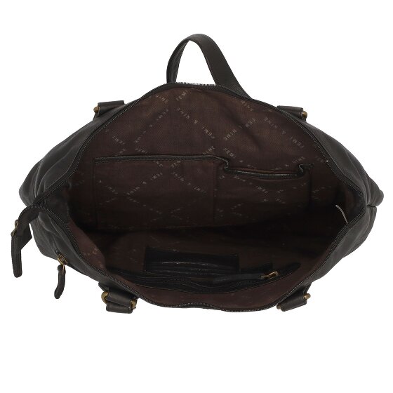 Greenland Nature Femi & Nine Leren Schoudertas 35 cm