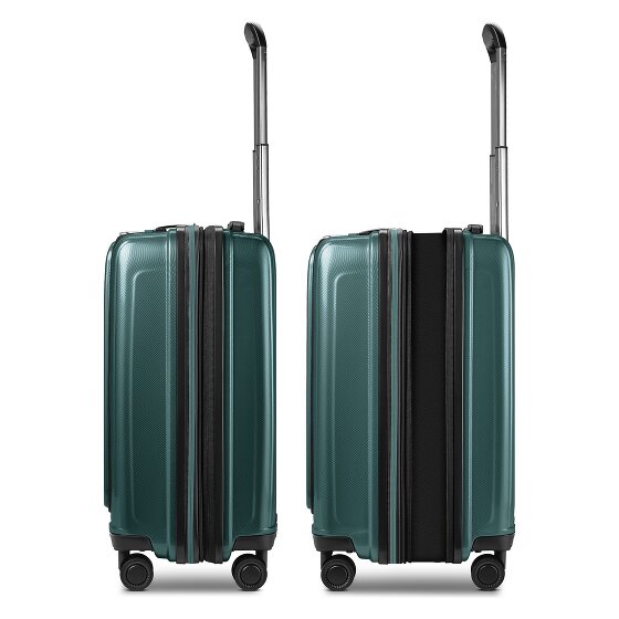 Redolz Essentials 14 kofferset 2 stuks cabine trolley met stretch vouw + beautycase