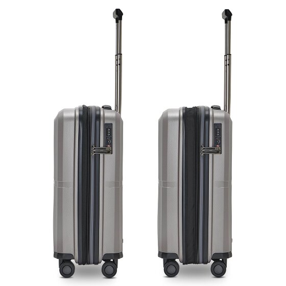 Pactastic Collection 01 4 wielen Cabinewagen S 55 cm met uitbreidingsplooi