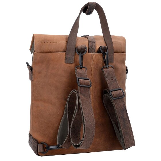 Harold's Twister aktetas met rugzakfunctie leer 34 cm laptopvak