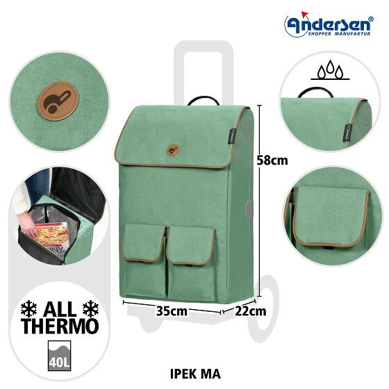 Andersen Shopper Royal Shopper Ipek Ma Winkelwagen 58 cm