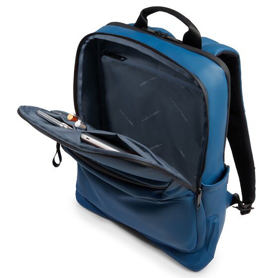 Piquadro Corner Zakelijke rugzak RFID-bescherming 43 cm Laptop compartiment